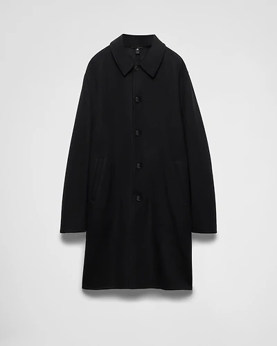 Double cashmere overcoat
