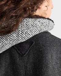 Single-breasted wool coat