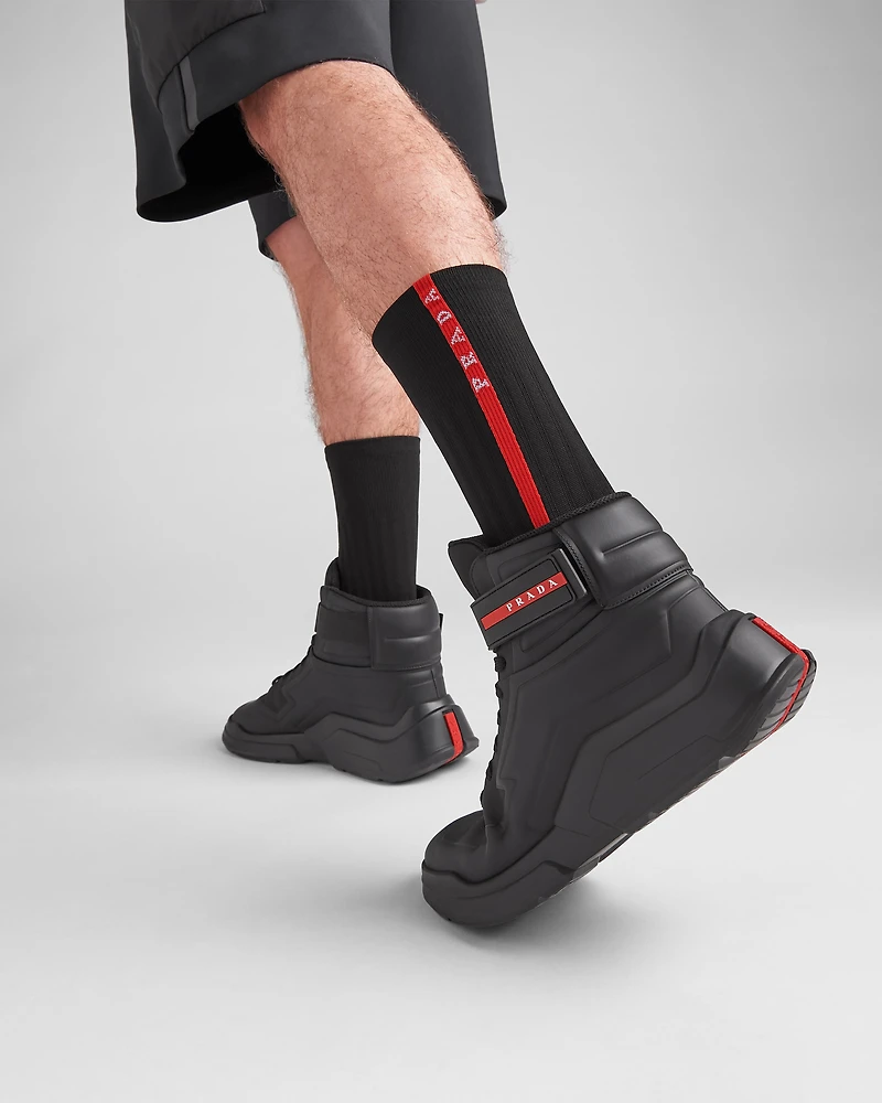 Technical yarn ankle socks