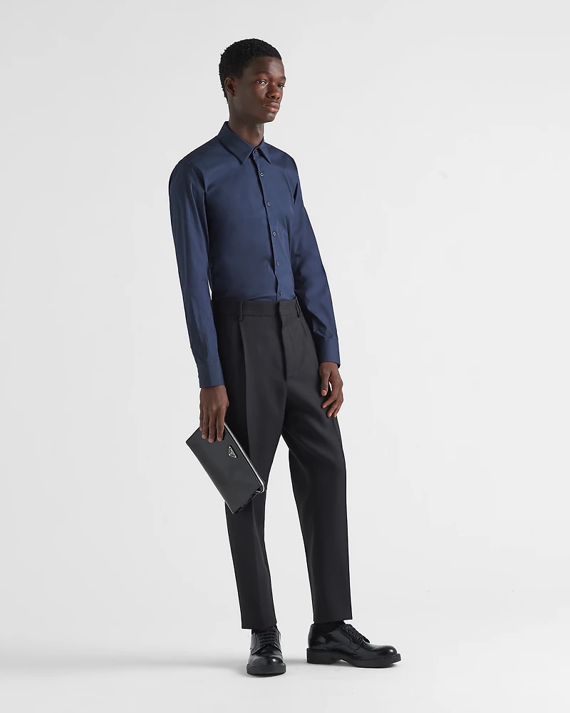 Stretch cotton shirt