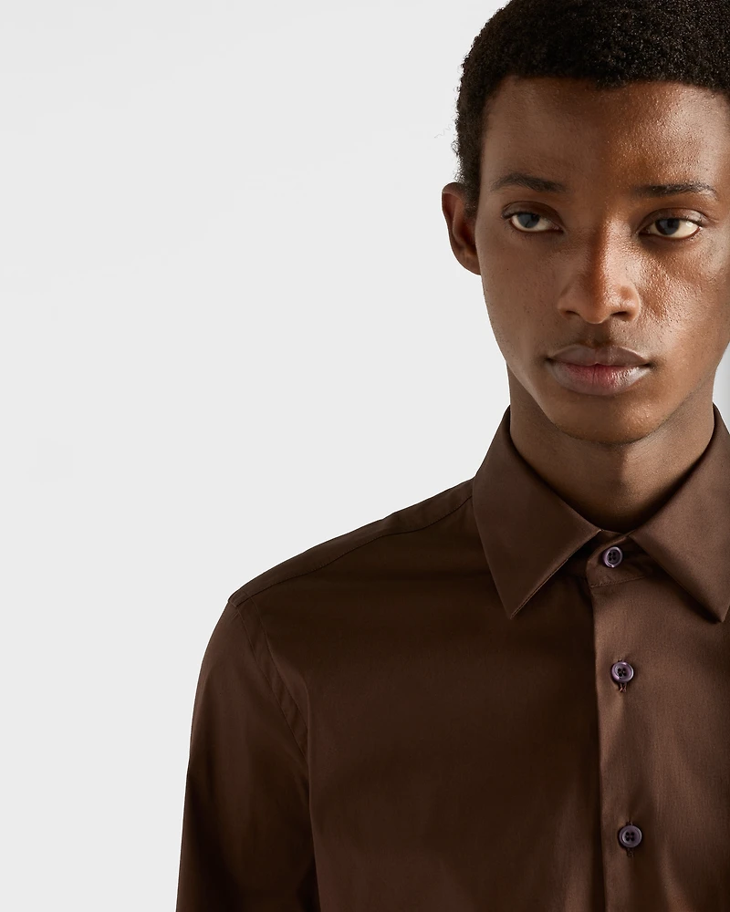 Stretch cotton shirt