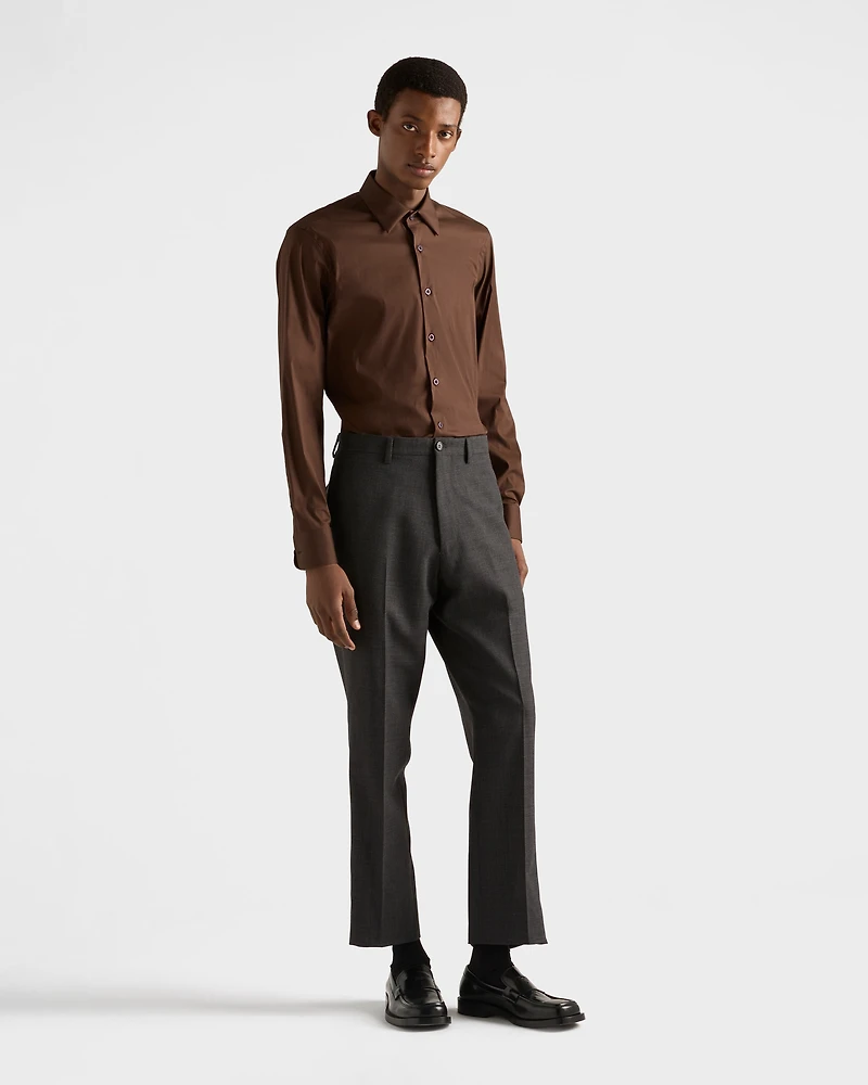 Stretch cotton shirt