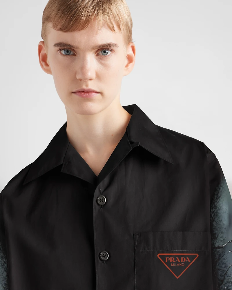 Timecapsule printed cotton shirt