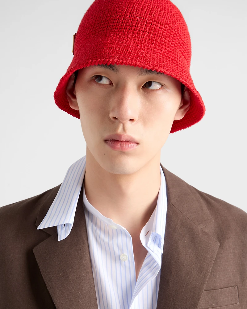 Striped cotton shirt with double collar