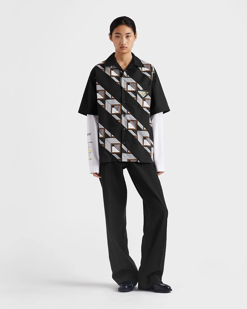 Timecapsule printed cotton shirt