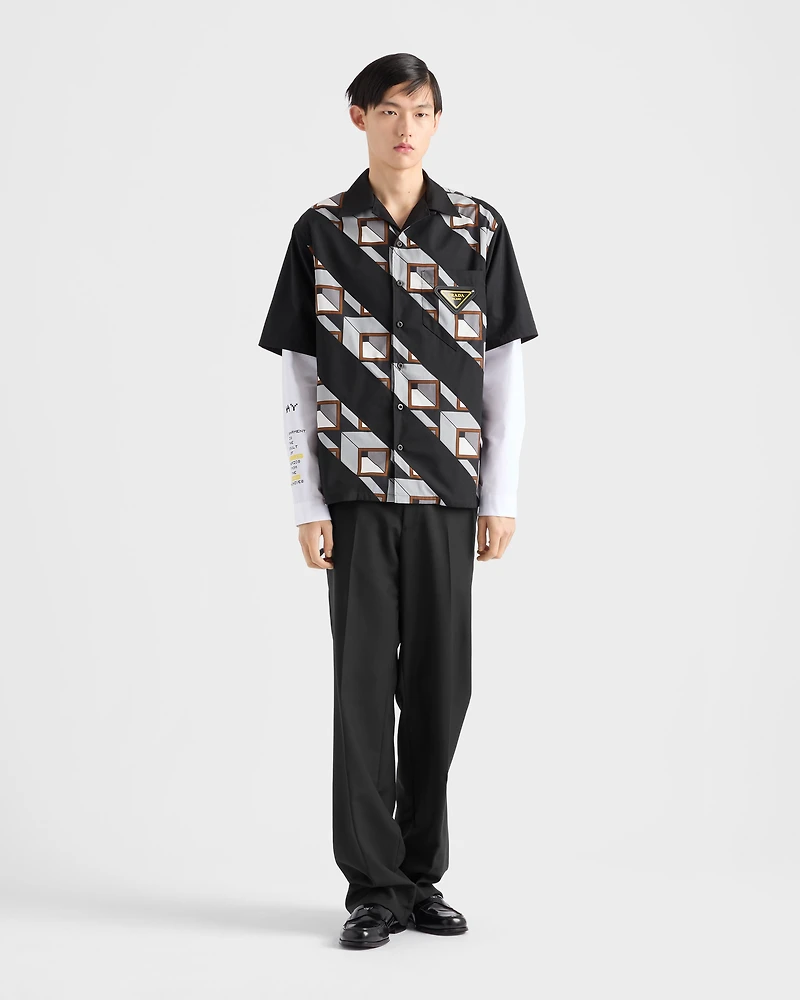 Timecapsule printed cotton shirt