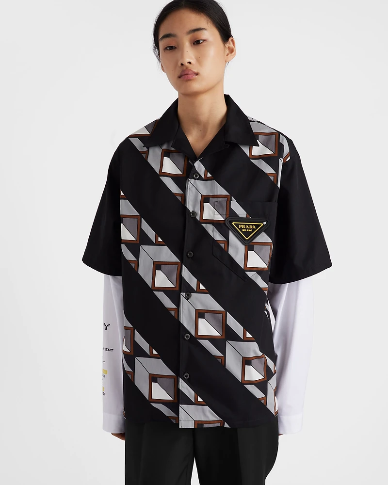 Timecapsule printed cotton shirt