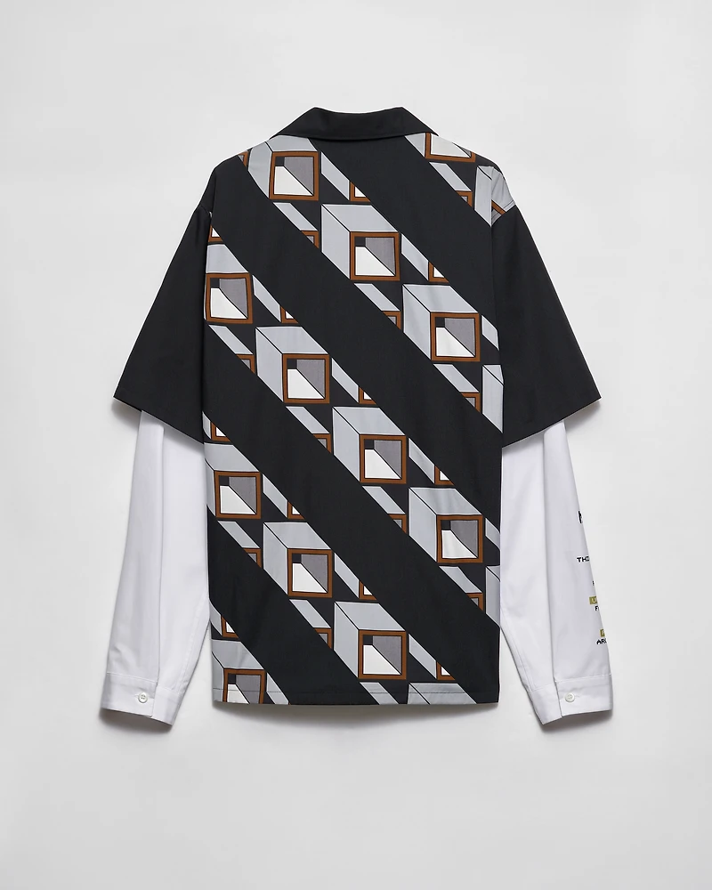 Timecapsule printed cotton shirt
