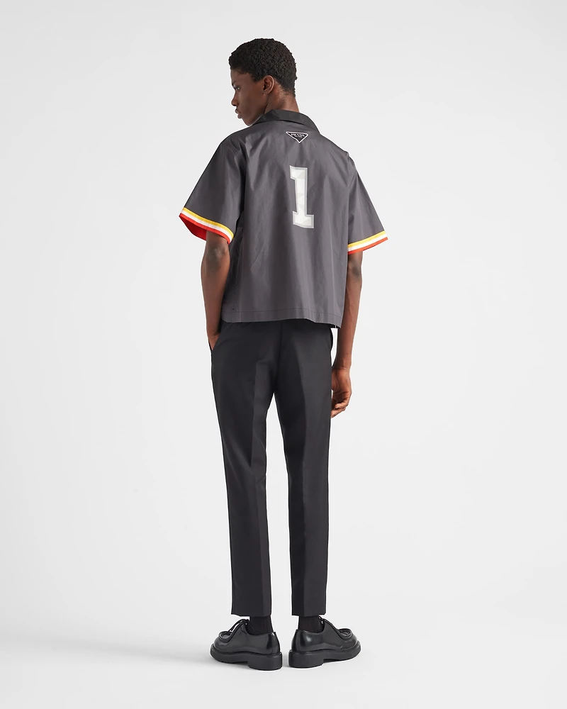 Short-sleeved cotton shirt