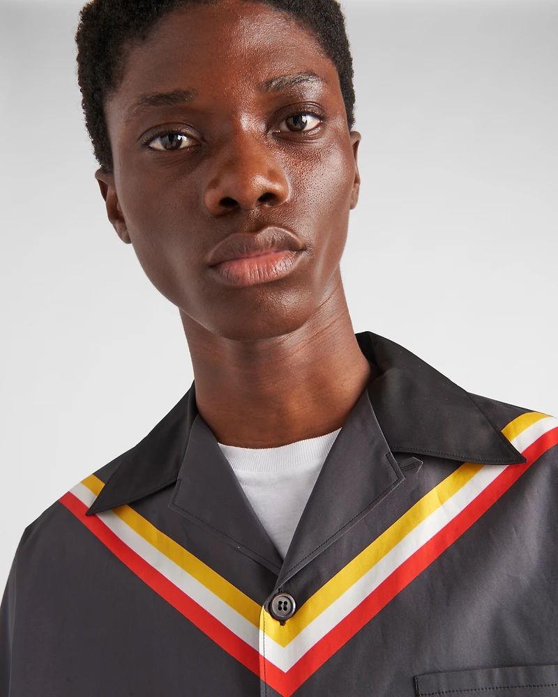 Short-sleeved cotton shirt