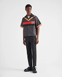 Short-sleeved cotton shirt