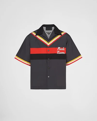 Short-sleeved cotton shirt