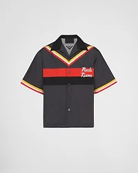 Short-sleeved cotton shirt