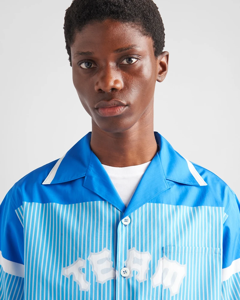 Short-sleeved cotton shirt