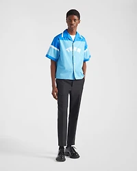 Short-sleeved cotton shirt