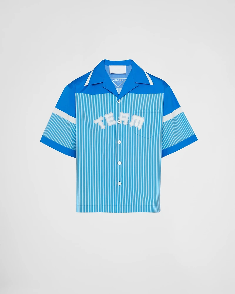 Short-sleeved cotton shirt