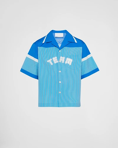 Short-sleeved cotton shirt