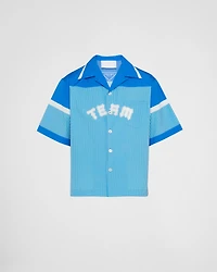 Short-sleeved cotton shirt