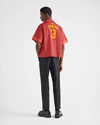 Short-sleeved cotton shirt