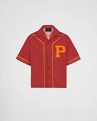 Short-sleeved cotton shirt