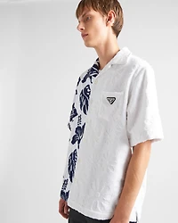 Double Match short-sleeved heavy cotton shirt