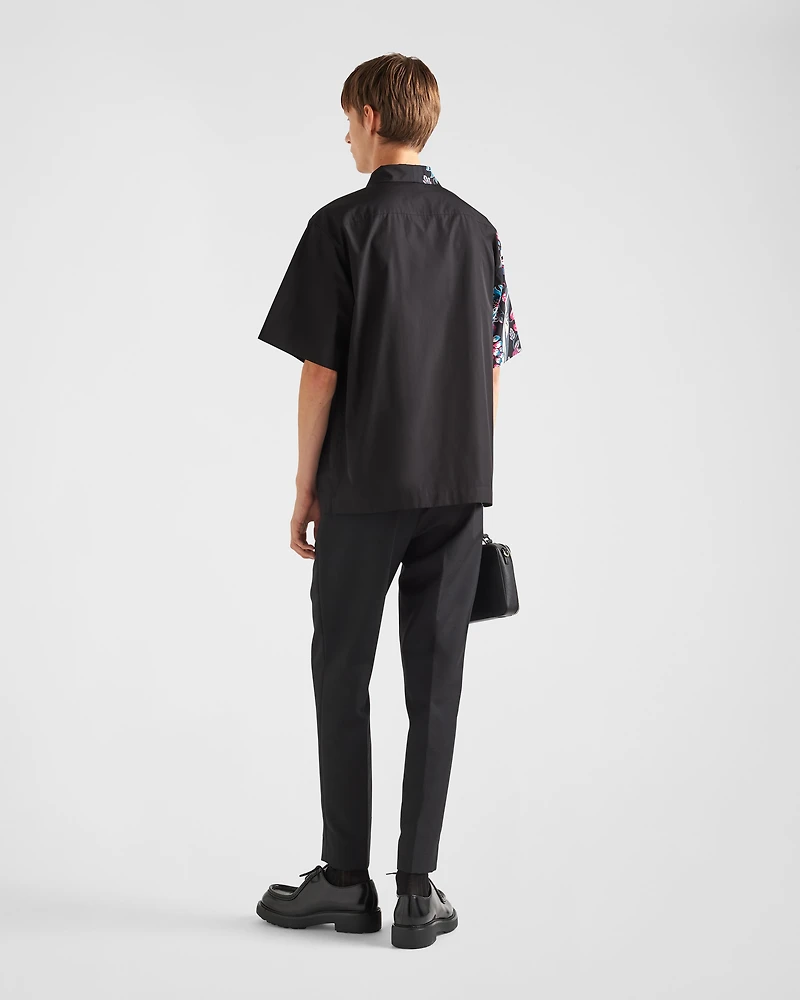 Short-sleeved cotton shirt
