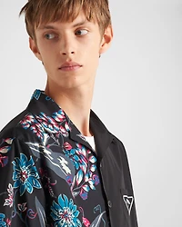 Short-sleeved cotton shirt