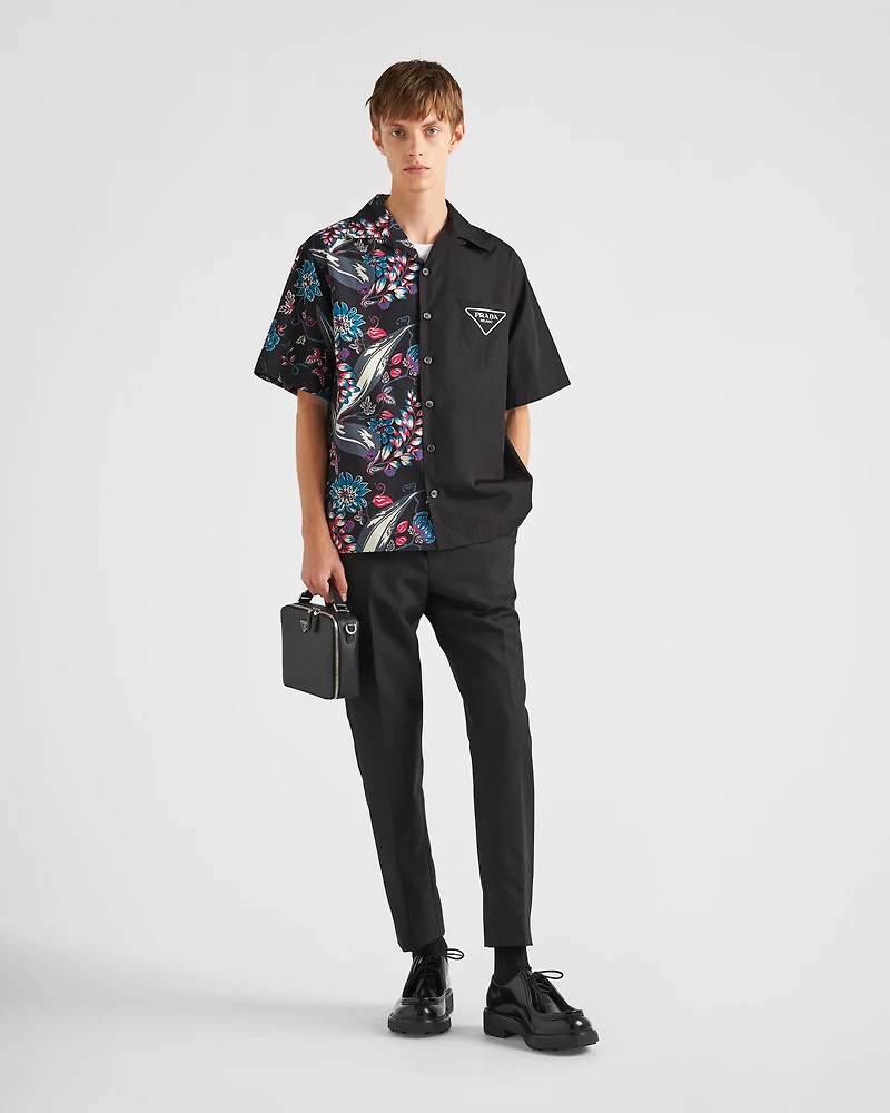 Short-sleeved cotton shirt
