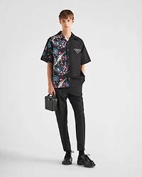 Short-sleeved cotton shirt