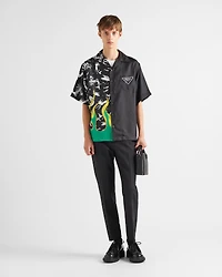 Double Match silk twill shirt