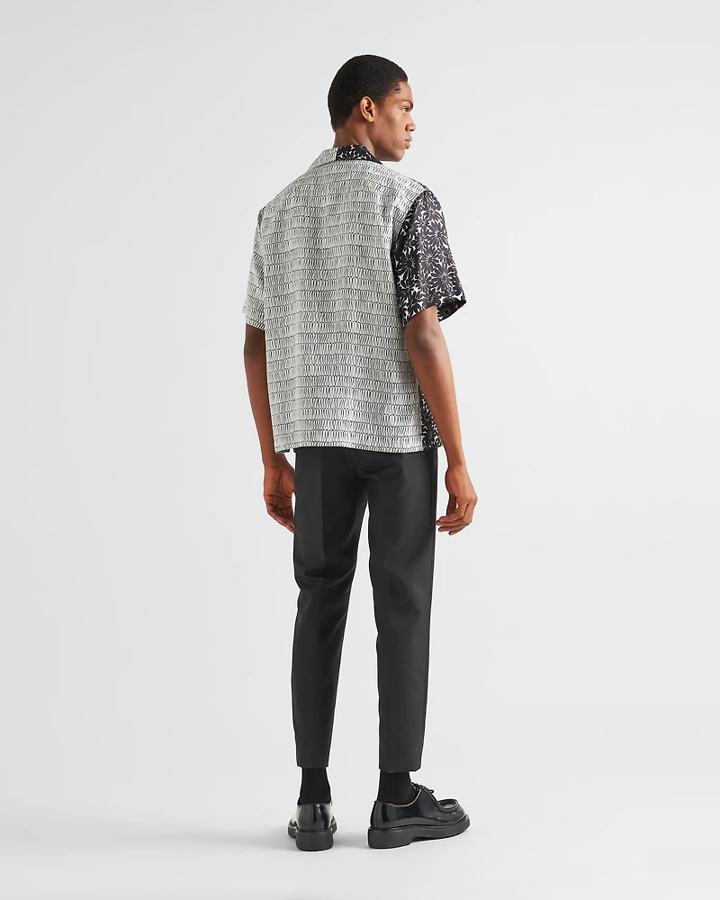 Double Match silk shirt