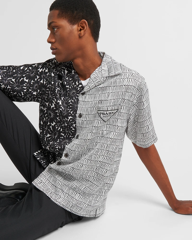 Double Match silk shirt