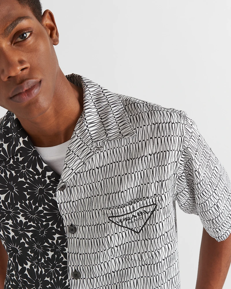 Double Match silk shirt