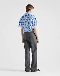Short-sleeved cotton shirt