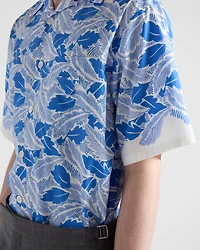 Short-sleeved cotton shirt