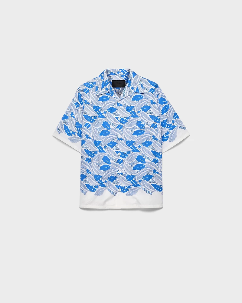 Short-sleeved cotton shirt