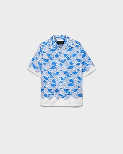 Short-sleeved cotton shirt