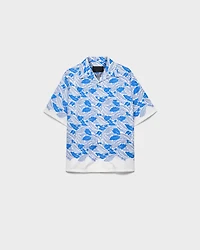 Short-sleeved cotton shirt