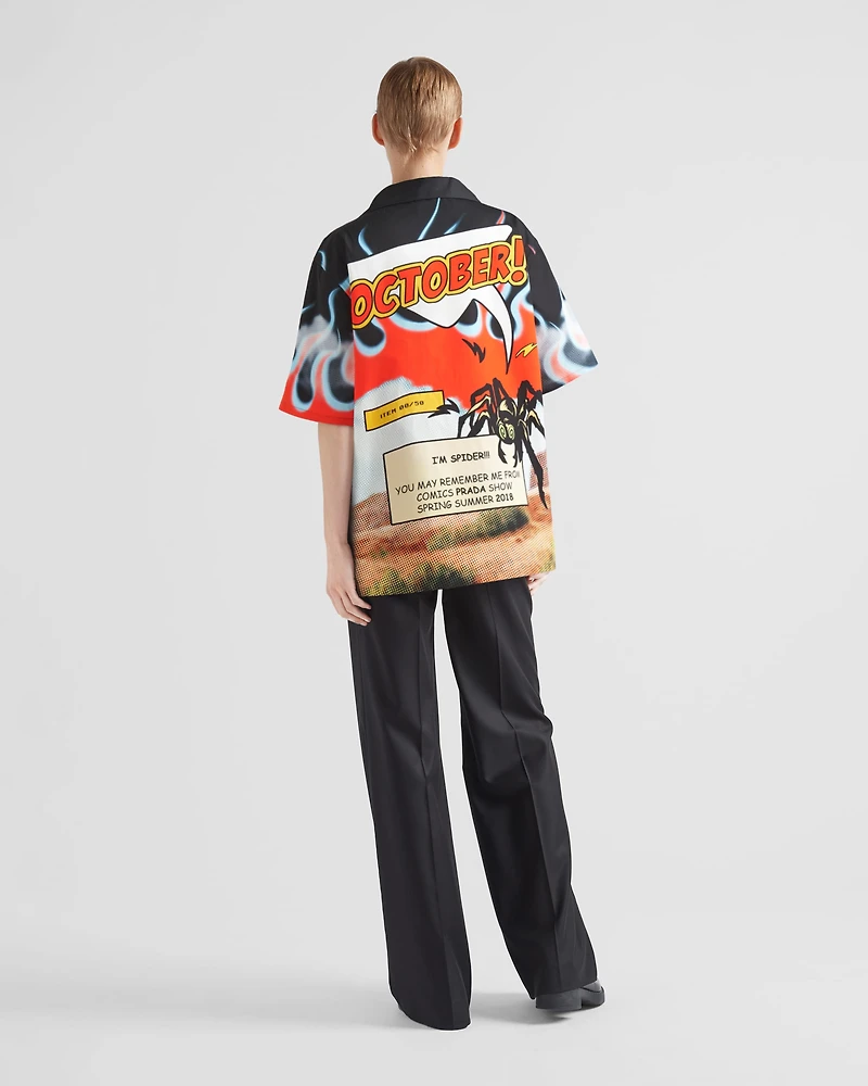 Timecapsule printed cotton shirt