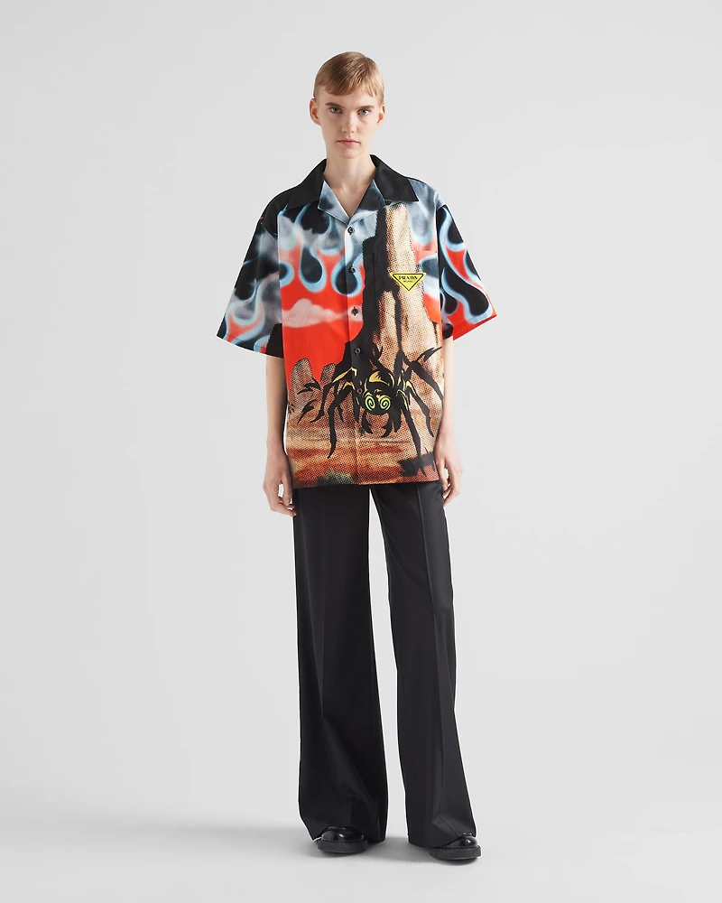 Timecapsule printed cotton shirt