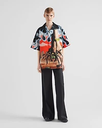 Timecapsule printed cotton shirt