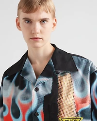 Timecapsule printed cotton shirt