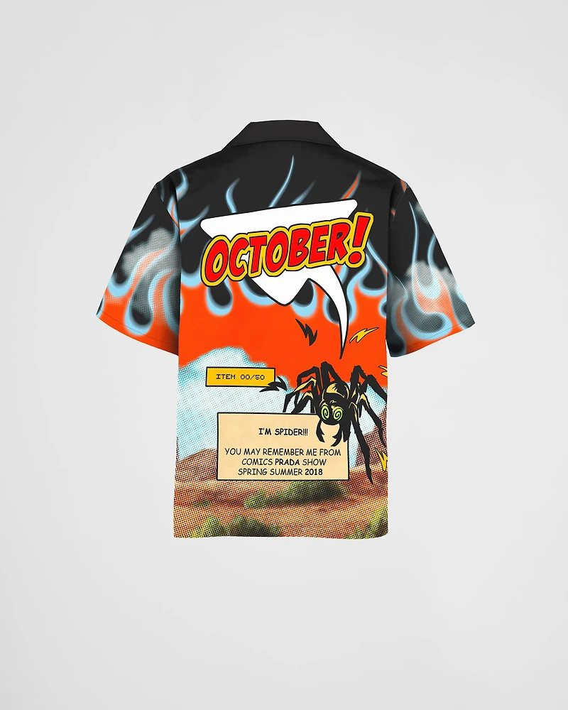 Timecapsule printed cotton shirt