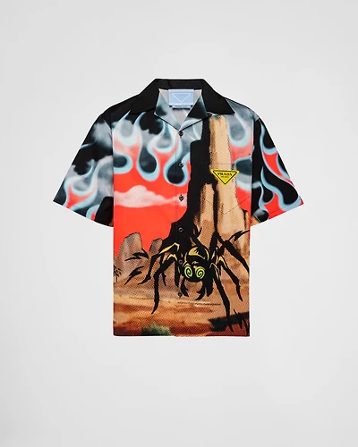 Timecapsule printed cotton shirt