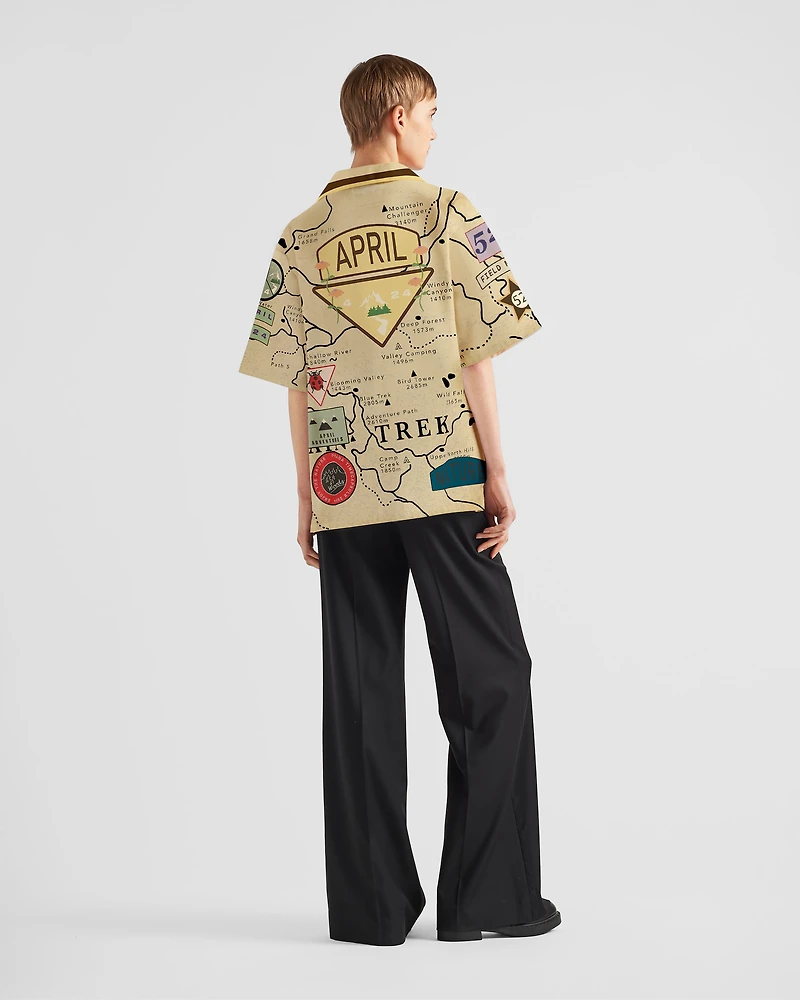 Timecapsule printed cotton shirt