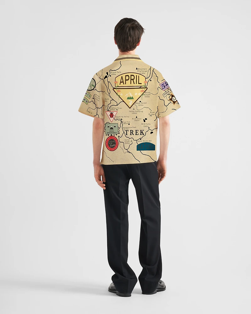 Timecapsule printed cotton shirt