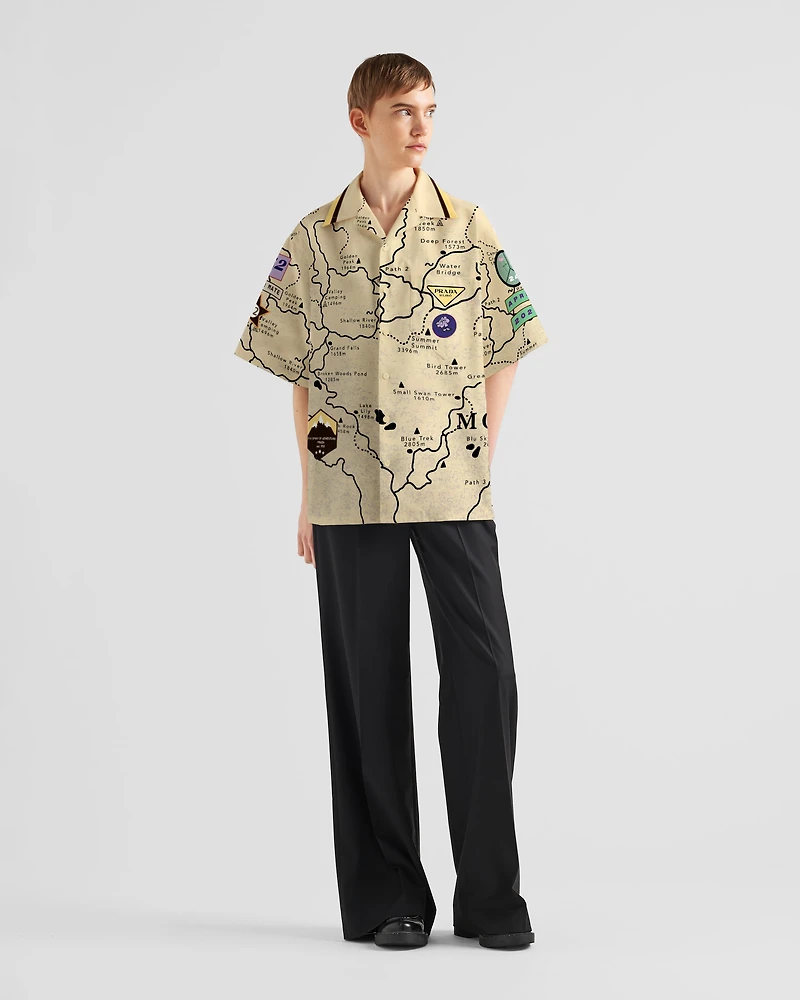 Timecapsule printed cotton shirt