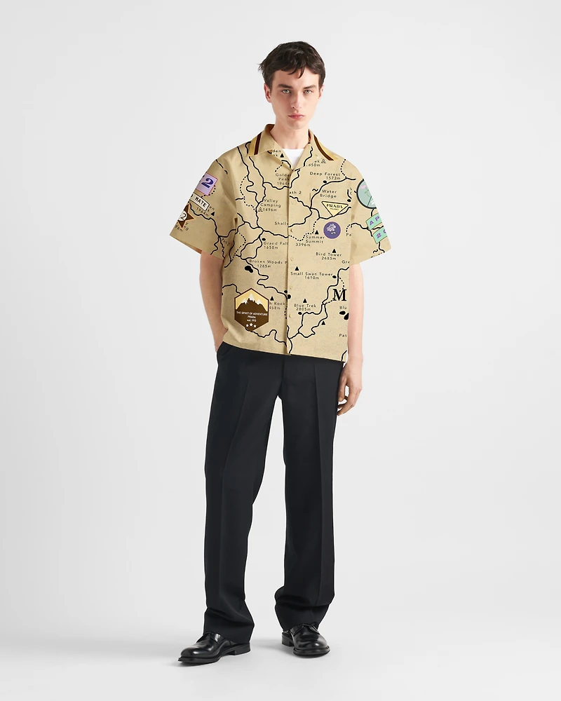 Timecapsule printed cotton shirt