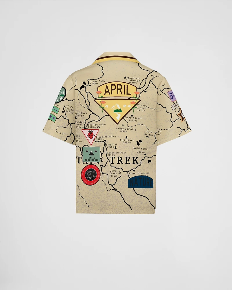 Timecapsule printed cotton shirt