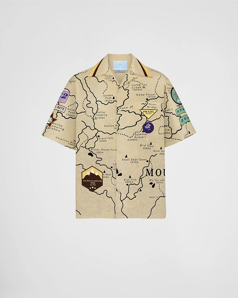 Timecapsule printed cotton shirt